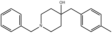 1-benzyl-4-(4-methylbenzyl)piperidin-4-ol 结构式