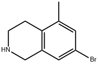 7-bromo-5-methyl-1,2,3,4-tetrahydroisoquinoline Structure