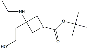 tert-butyl 3-(ethylamino)-3-(2-hydroxyethyl)azetidine-1-carboxylate,1935041-13-6,结构式