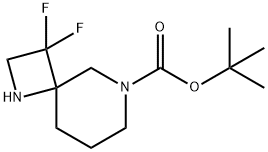tert-butyl 3,3-difluoro-1,6-diazaspiro[3.5]nonane-6-carboxylate Structure