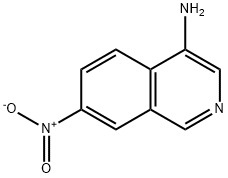 7-ニトロイソキノリン-4-アミン 化学構造式