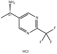 (S)-1-(2-(trifluoromethyl)pyrimidin-5-yl)ethan-1-amine hydrochloride Structure