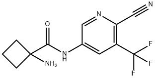 1950587-17-3 1-AMINO-N-[6-CYANO-5-(TRIFLUOROMETHYL)-3-PYRIDINYL]CYCLOBUTANECARBOXAMIDE
