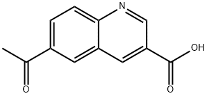 6-acetylquinoline-3-carboxylic acid Structure
