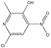 6-chloro-2-methyl-4-nitropyridin-3-ol 结构式