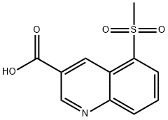 5-(methylsulfonyl)quinoline-3-carboxylic acid Structure
