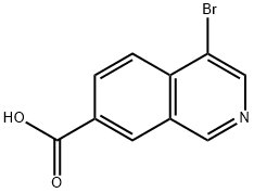 4-溴异喹啉-7-羧酸, 1958100-95-2, 结构式