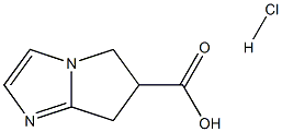 6,7-Dihydro-5H-pyrrolo[1,2-a]imidazole-6-carboxylic acid hydrochloride Struktur