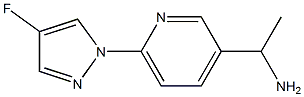 (S)-1-(6-(4-fluoro-1H-pyrazol-1-yl)pyridin-3-yl)ethanamine Structure