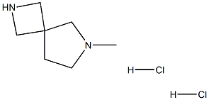 6-甲基-2,6-二氮杂螺[3.4]辛烷二盐酸盐 结构式