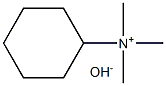 N,N,N-trimethylcyclohexanaminium hydroxide 化学構造式