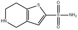 Thieno[3,2-c]pyridine-2-sulfonamide, 4,5,6,7-tetrahydro- Struktur