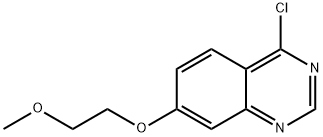 4-氯-7-(2-甲氧乙氧基)喹唑啉 结构式
