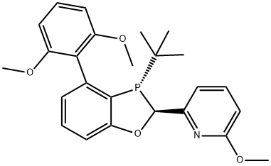 2-((2S,3S)-3-(叔丁基)-4-(2,6-二甲氧基苯基)-2,3-二氢苯并[D][1,3]氧杂磷杂环戊烯-2-基)-6-甲氧基吡啶,2003230-67-7,结构式