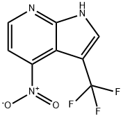 4-nitro-3-(trifluoromethyl)-1H-pyrrolo[2,3-b]pyridine Structure