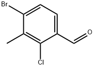 2-L氯-3-甲基-4-溴苯甲醛,2010198-18-0,结构式