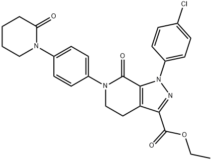 ethyl 1-(4-chlorophenyl)-7-oxo-6-(4-(2-oxopiperidin-1-yl)phenyl)-4,5,6,7-tetrahydro-1H-pyrazolo[3,4-c]pyridine-3-carboxylate Structure