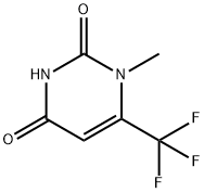 1-METHYL-6-(TRIFLUOROMETHYL)-2,4(1H,3H)-PYRIMIDINEDIONE, 203938-27-6, 结构式