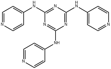 2,4,6-tri(N-(pyrid-4-yl)-amino)-1,3,5-tr iazine Structure