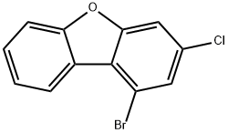 1-bromo-3-chloro-Dibenzofuran Struktur