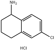 6-CHLORO-1,2,3,4-TETRA HYDRONAPHTHALEN-1-AMINE HYDROCHLORIDE Struktur