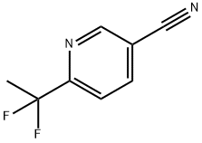 6-(1,1-Difluoroethyl)nicotinonitrile Structure