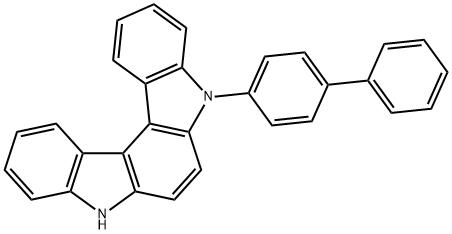5-([1,1'-联苯]-4-基)-5,8-二氢吲哚[2,3-C]咔唑,2071630-78-7,结构式