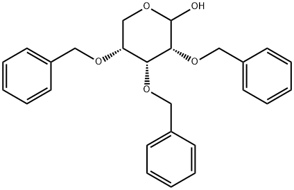 2,3,4-tri-O-benzyl D-ribopyranose Struktur