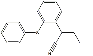 2-(2-(phenylthio)phenyl)pentanenitrile Structure