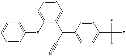 2-(2-(phenylthio)phenyl)-2-(4-(trifluoromethyl)phenyl)acetonitrile|