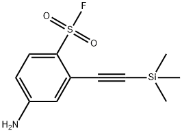 4-Amino-2-((trimethylsilyl)ethynyl)benzenesulfonyl fluoride Structure