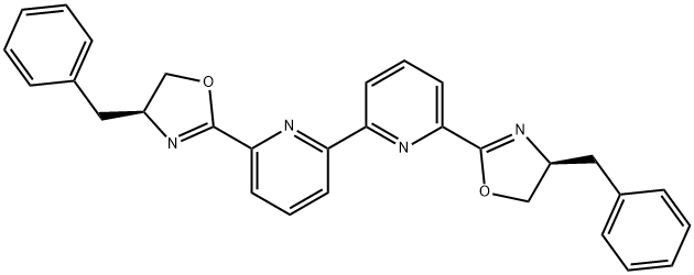 6,6'-bis((S)-4-benzyl-4,5-dihydrooxazol-2-yl)-2,2'-bipyridine,2088982-18-5,结构式