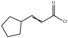 2-Propenoyl chloride, 3-cyclopentyl- Structure