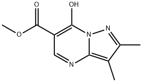 methyl 7-hydroxy-2,3-dimethylpyrazolo[1,5-a]pyrimidine-6-carboxylate Structure
