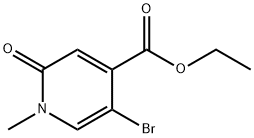4-Pyridinecarboxylic acid, 5-bromo-1,2-dihydro-1-methyl-2-oxo-, ethyl ester,2090574-36-8,结构式
