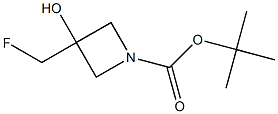 3-(氟甲基)-3-羟基氮杂环丁烷-1-羧酸叔丁酯,2090743-38-5,结构式