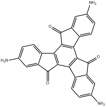 2,7,12-三氨基-5H-二吲哚[1,2-A:1',2'-C]芴-5,10,15-三酮,209112-55-0,结构式