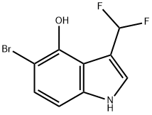 5-Bromo-3-(difluoromethyl)-1H-indol-4-ol Structure