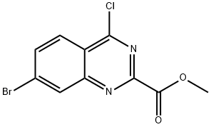 methyl 7-bromo-4-chloroquinazoline-2-carboxylate Struktur