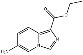 6-氨基咪唑[1,5-A]吡啶-1-羧酸乙酯 结构式