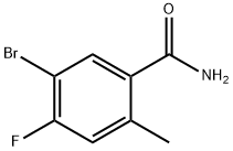 5-Bromo-4-fluoro-2-methylbenzamide Struktur