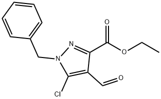 ethyl 1-benzyl-5-chloro-4-formyl-1H-pyrazole-3-carboxylate,2095516-87-1,结构式