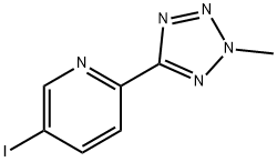 5-iodo-2-(2-methyl-2H-tetrazol-5-yl)pyridine Struktur