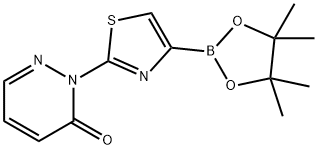 2-(4-(4,4,5,5-tetramethyl-1,3,2-dioxaborolan-2-yl)thiazol-2-yl)pyridazin-3(2H)-one, 2096333-22-9, 结构式