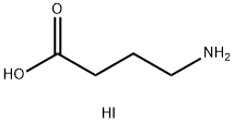 4-アミノ酪酸よう化水素酸塩 化学構造式