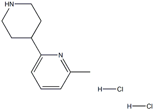 2-METHYL-6-(PIPERIDIN-4-YL)PYRIDINE DIHYDROCHLORIDE, 2097937-85-2, 结构式