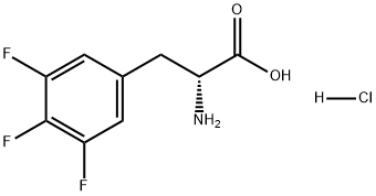 D-Phenylalanine, 3,4,5-trifluoro-, hydrochloride (1:1),2098497-31-3,结构式