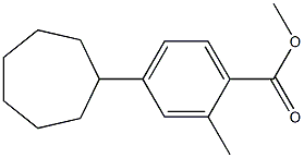 methyl 4-cycloheptyl-2-methylbenzoate Structure