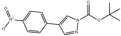 tert-butyl 4-(4-nitrophenyl)-1H-pyrazole-1-carboxylate Structure