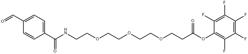 ALD-PH-AMIDO-PEG3-C2-PFP ESTER, 2101206-21-5, 结构式